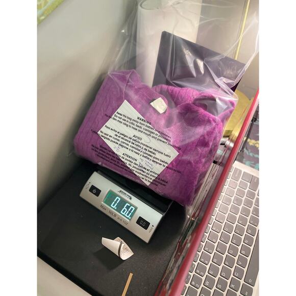 J Crew cashmere wool blend sweater top fuchsia purple women's small - Picture 12 of 14